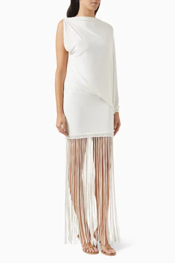 Colmar Macrame-hem Mini Dress