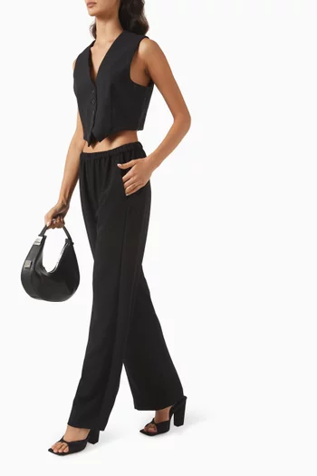 Everywhere Straight-leg Pants in Crepe