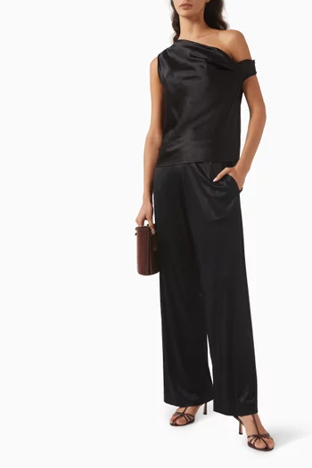 High-waisted Resort Pants in Jersey