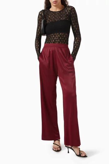 High-waisted Resort Pants in Jersey