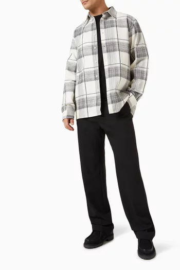 Check Long-sleeve Shirt in Cotton