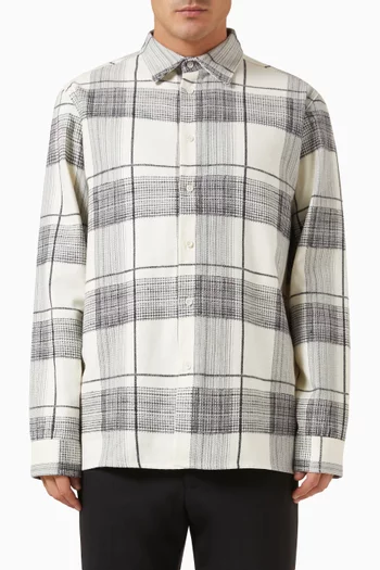 Check Long-sleeve Shirt in Cotton