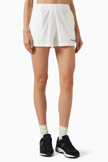 شورت مطرز بشعار إدين قطن تيري