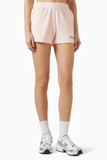 شورت مطرز بشعار إدين قطن تيري