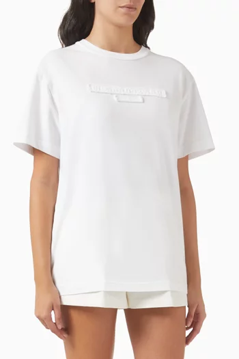 Distressed Logo T-shirt in Cotton-jersey