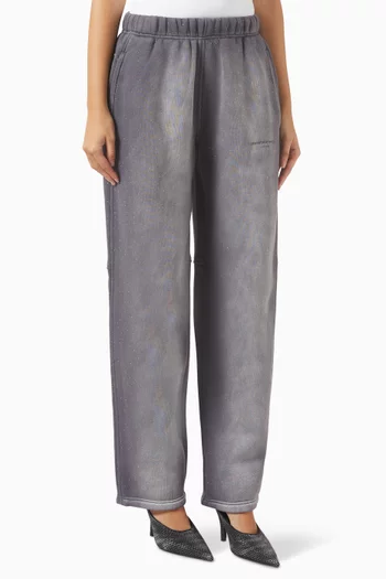 Crystal Hotfix Sweatpants in Cotton-fleece