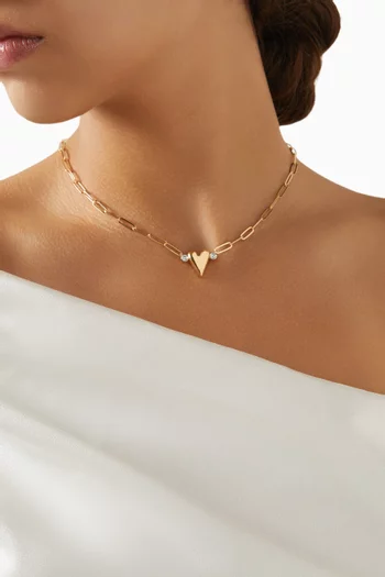 قلادة انفنسيبل سترينغ فضة إسترلينية مطلية ذهب عيار 24