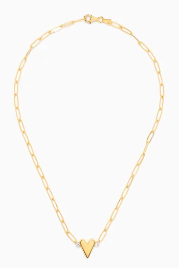 قلادة انفنسيبل سترينغ فضة إسترلينية مطلية ذهب عيار 24