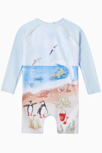 Marco Beach Rash-suit in Recycled Fabric