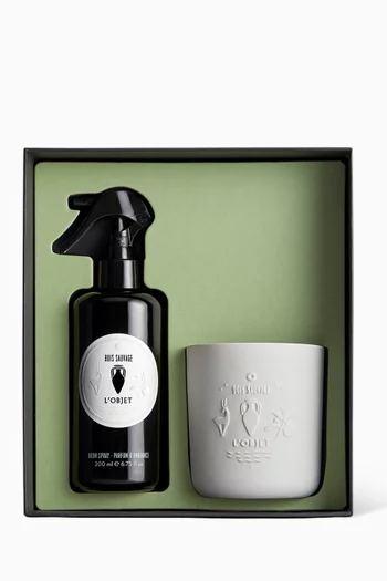 Bois Sauvage Room Spray & Candle Gift Set