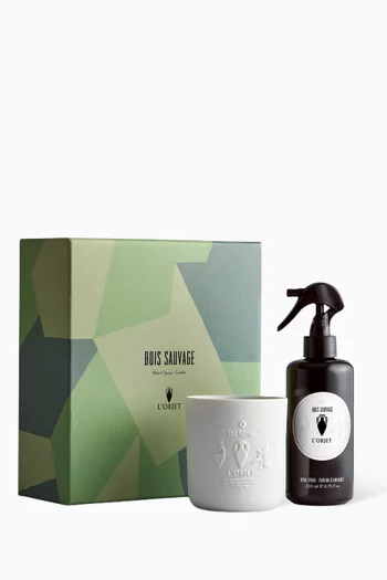 Bois Sauvage Room Spray & Candle Gift Set