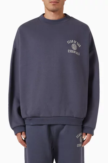 Logo Crewneck Sweatshirt in Fleece