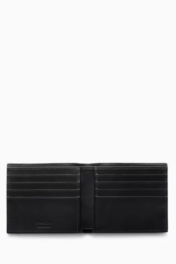Triangle Logo Wallet in Calfskin