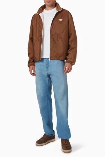 Logo Jacket in Re-Nylon