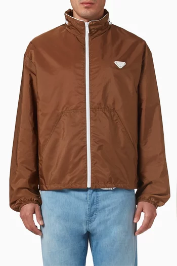 Logo Jacket in Re-Nylon