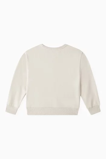 Boxy Logo Sweatshirt in Cotton-blend