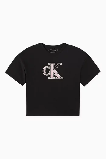 Boxy Logo T-Shirt in Cotton