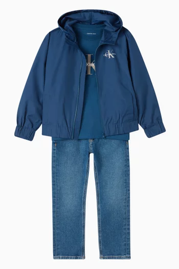 Logo Hooded Windbreaker