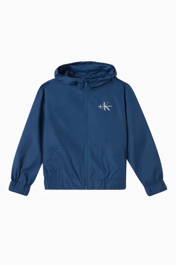 Logo Hooded Windbreaker