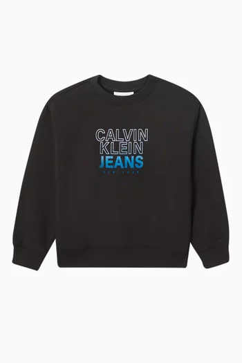 Relaxed Logo Sweatshirt in Cotton-blend