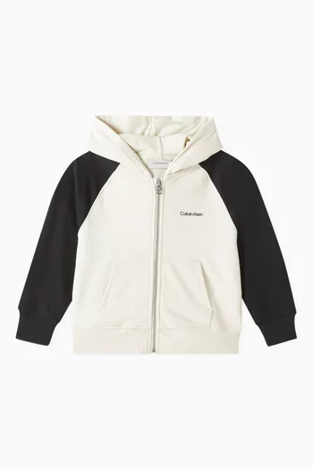 Colour-Block Logo Sweatshirt in Cotton