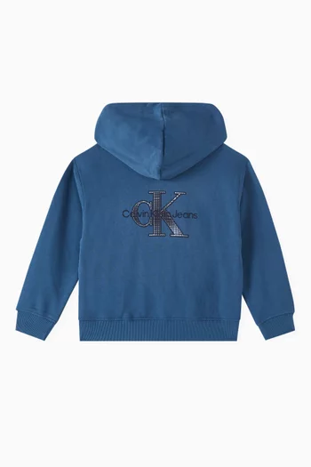 Zip-up Hoodie in Regenerative Cotton
