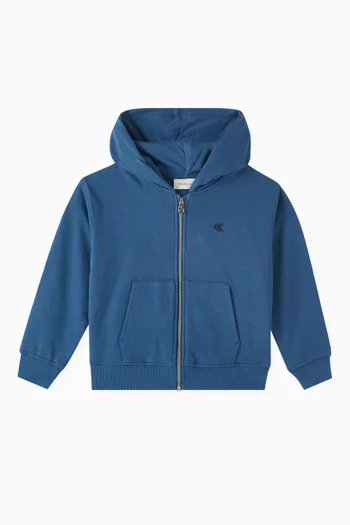Zip-up Hoodie in Regenerative Cotton