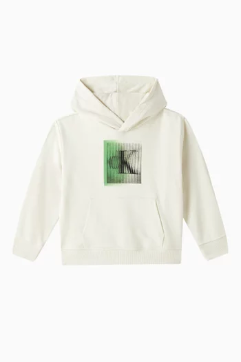 Graphic Logo Hoodie in Cotton