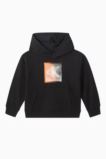 Graphic Logo Hoodie in Cotton