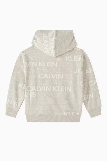 Relaxed Logo Hoodie in Cotton