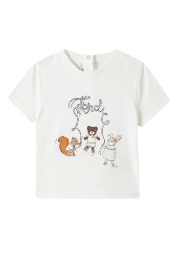 Graphic Print T-Shirt in Cotton