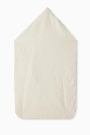 Logo Sleeping Bag in Cotton Jacquard