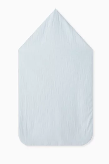 Logo Sleeping Bag in Cotton Jacquard