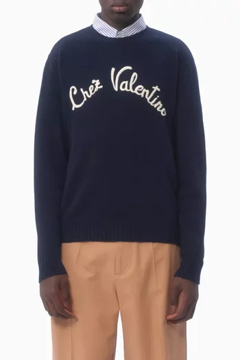 Chez Valentino Sweater in Wool Knit