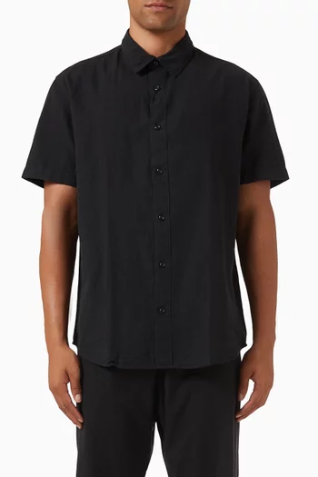 Classic Short-sleeve Shirt in Cotton-blend