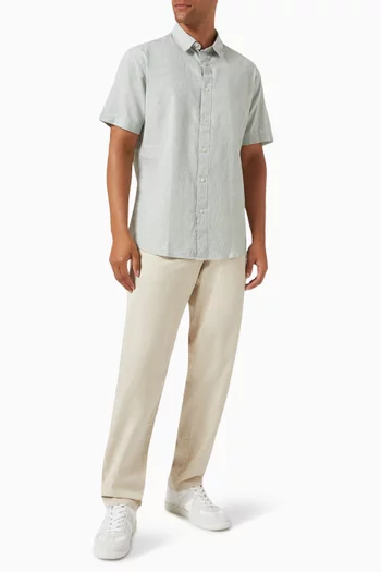 Classic Short-sleeve Shirt in Cotton-blend