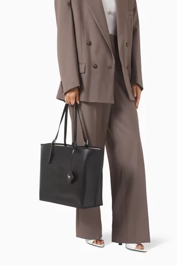 Medium Himmel Shopper Tote Bag in Leather