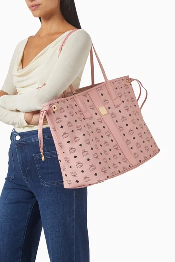 Large Liz Shopper Tote Bag in Visetos Canvas