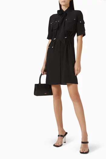 Mini Shirt Dress in Silk