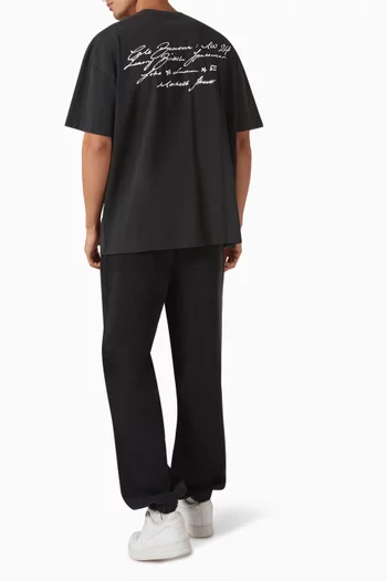 Script T-shirt in Cotton-jersey