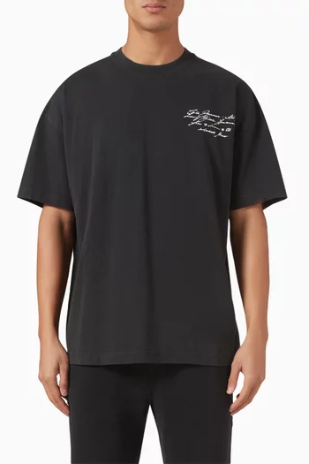 Script T-shirt in Cotton-jersey