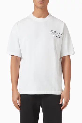 Script T-shirt in Cotton-jersey