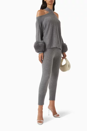 Criss-cross Sweater in Wool-blend