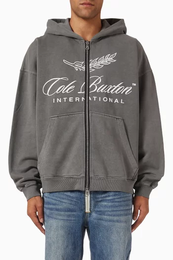 International Zipped Hoodie