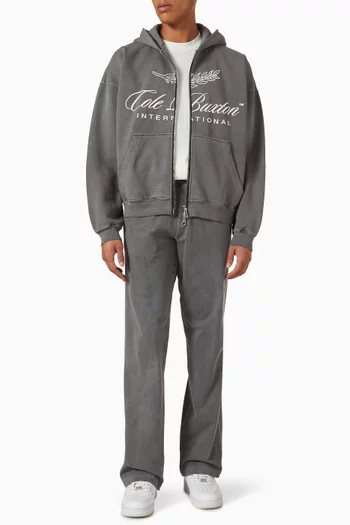 International Zipped Hoodie