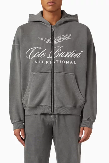 International Zipped Hoodie