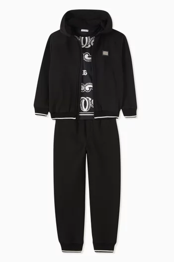 تي شيرت بنقشة باندانا قطن