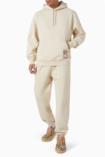 Check Patch Hoodie in Cotton