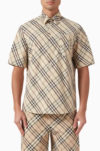 Check Short-sleeved Shirt