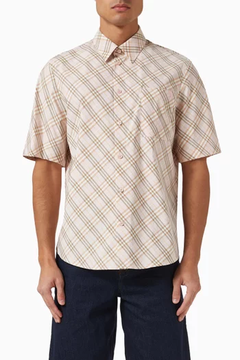 Check Shirt in Cotton